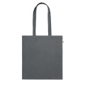 Sac de courses en coton recyclé, gris pierre