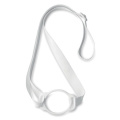 Tour de cou avec porte-gobelet de 6 cm, blanc