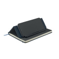 Carnet A5 avec support de téléphone, bleu marine français