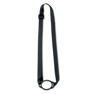 Tour de cou avec porte-gobelet de 6 cm — noir — image du produit (2)
