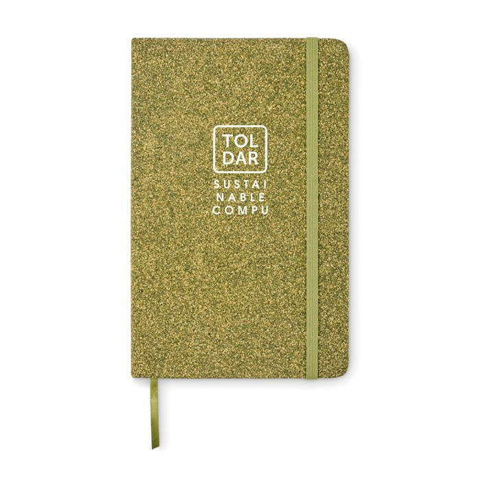 Carnet A5 à couverture rigide — vert — image du produit (1)