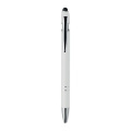 Stylo tactile en aluminium recyclé, blanc
