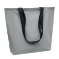 Sac de courses très réfléchissant, argenté mat