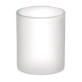 Mug en verre mat pour sublimation, 300 ml, blanc transparent