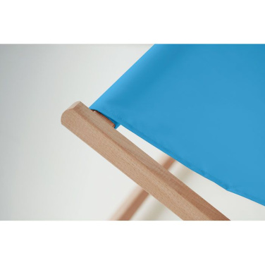 Chaise de plage en bois — turquoise — image du produit (2)