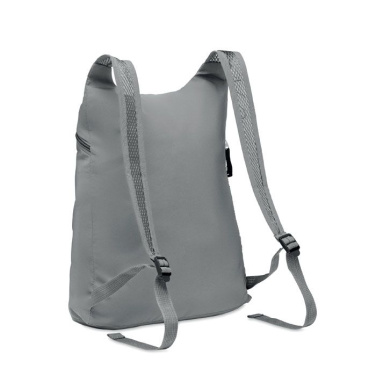 Sac de sport pliable réfléchissant — argenté mat — image du produit (3)