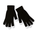 Gants tactiles pour smartphones, noir