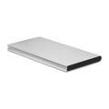 Batterie externe en aluminium 8000 mAh, argenté mat