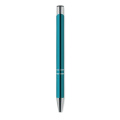 Stylo à poussoir en aluminium BERN, turquoise