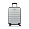 Valise rigide à roulettes, argenté mat