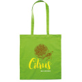 Sac de courses en coton 140 g/m², vert citron