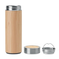 Bouteille isotherme en bambou à double paroi 400 ml, bois