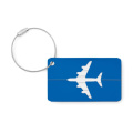 Étiquette de bagage en aluminium, bleu royal