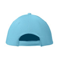 Casquette de baseball à 6 panneaux, bleu layette