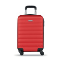 Valise rigide à roulettes, rouge