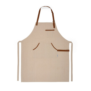 Tablier Goya en coton recyclé de 300 g/m² avec détails en PU recyclé — naturel — image du produit (2)
