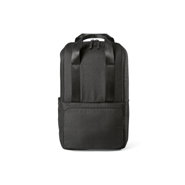 Sac à dos Bucharest de 18 L en rPET, poche avant, pour ordinateur de 15,6 pouces — noir — image du produit (2)