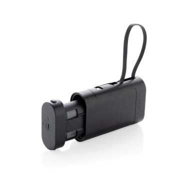 Batterie externe CycleCell de 10 000 mAh avec batterie amovible — noir — vue de détail (2)