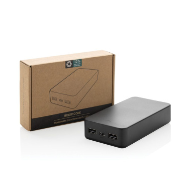 Batterie externe Boostcore 20 000 mAh en plastique recyclé RCS avec USB-C — noir — image du produit (2)