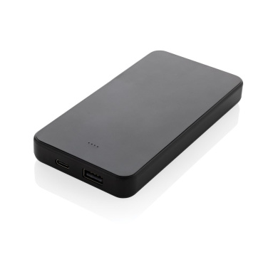 Batterie externe Boostcore 10 000 mAh en plastique recyclé RCS avec USB-C — noir — vue de détail (1)