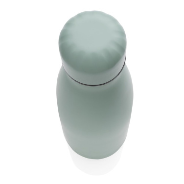 Gourde isotherme sous vide unie en acier inoxydable 500 ml — vert — vue de détail (3)