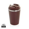 Gobelet Java à double paroi en matière recyclée RCS 350 ml, rouge