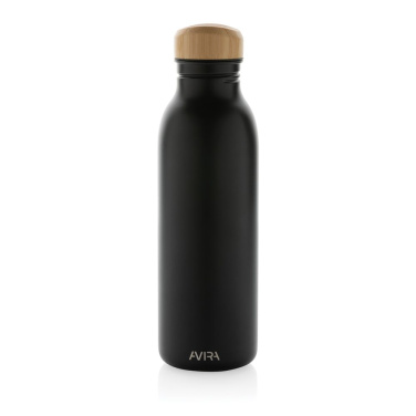 Gourde Avira Alcor en acier recyclé RCS à simple paroi 600 ml — noir — vue de détail (2)