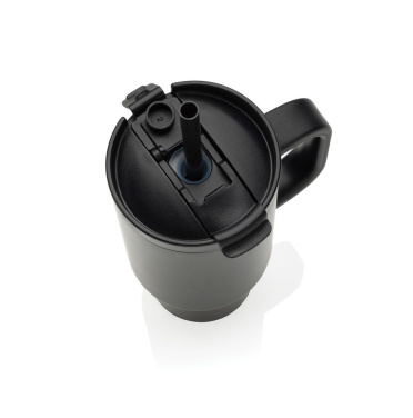 Gobelet compact étanche Cruiser RCS de 480 ml en acier recyclé, noir (3)