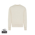 Sweat décontracté à col rond Iqoniq Kruger en coton recyclé, naturel brut
