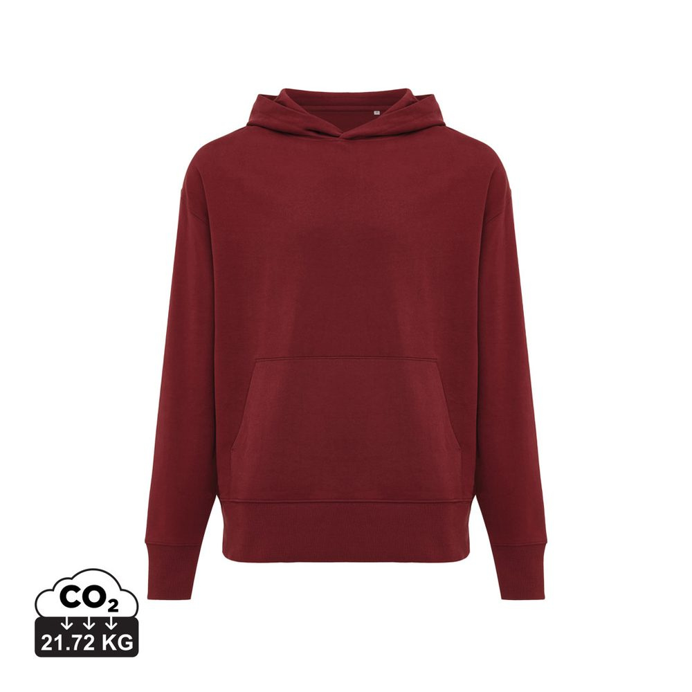 Sweat à capuche décontracté Iqoniq Yoho en coton recyclé — bordeaux — XXS — image du produit