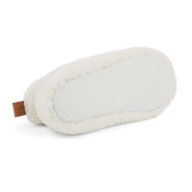 Chaussons douillets VINGA Santos en PET recyclé RCS — blanc cassé — S-M — vue de détail (3)