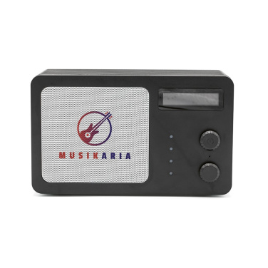 Enceinte Soundview en ABS recyclé de 3 600 mAh, autonomie de 10 h, écran LCD — noir — image du produit (4)