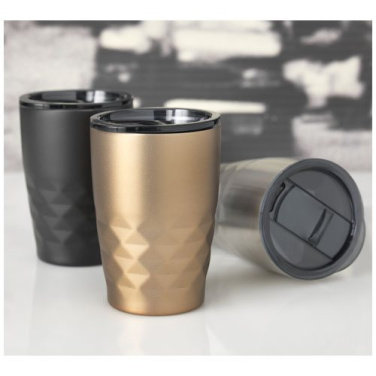 Geo – mug isotherme 350 ml — noir uni — photo du produit (2)