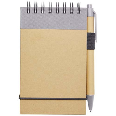Bloc-notes A7 recyclé avec stylo Zuse — lilas / naturel — photo du produit (1)