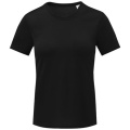 T-shirt femme à manches courtes, finition cool-fit, Kratos, noir uni