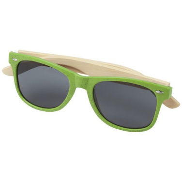 Lunettes de soleil en bambou Sun Ray, vert citron — image du produit (3)