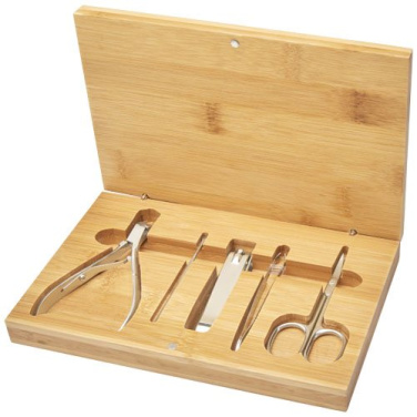 Ensemble de manucure 5 pièces en bambou Ladia, naturel — image du produit (2)