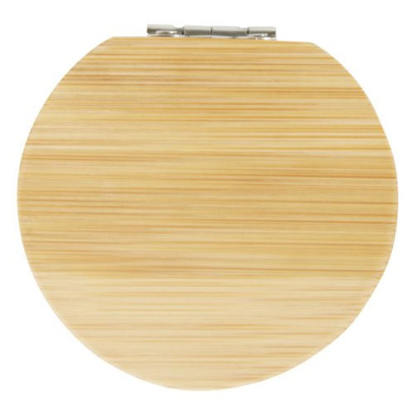 Miroir de poche en bambou Afrodit, naturel — image du produit (1)