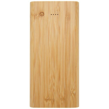 Batterie externe 10 000 mAh en bambou Tulda, naturel — image du produit (1)