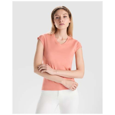 T-shirt Victoria à col en V et manches courtes pour femme — lavande — S — image du produit (2)