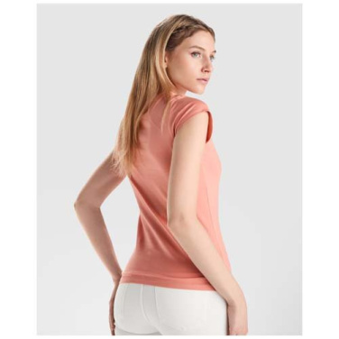 T-shirt Victoria à col en V et manches courtes pour femme — lavande — S — image du produit (3)