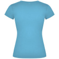 T-shirt Victoria à col en V et manches courtes pour femme, turquoise