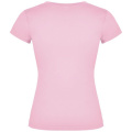 T-shirt Victoria à col en V et manches courtes pour femme, rose clair