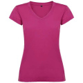 T-shirt Victoria à col en V et manches courtes pour femme, rose