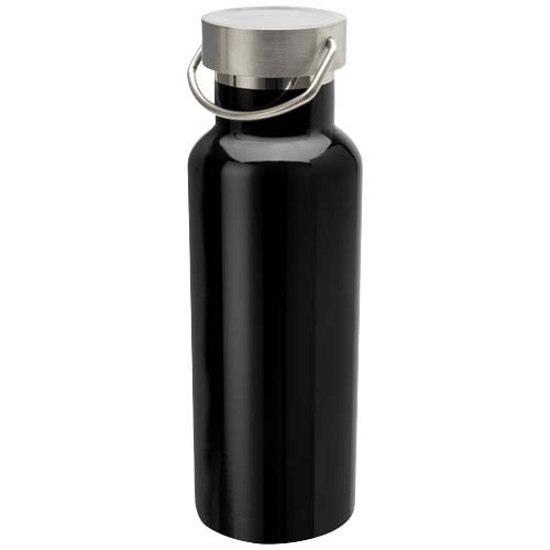 Gourde Sedona 500 ml en acier inoxydable recyclé certifié RCS — noir uni — image du produit (1)