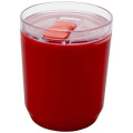 Gobelet Hudson 180 ml à double paroi en plastique recyclé, rouge