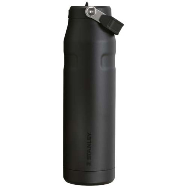 Gourde Stanley IceFlow™ 2.0 de 1,06 litre avec paille rabattable — noir uni — image du produit (1)