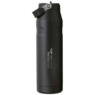 Gourde Stanley IceFlow™ 2.0 de 1,06 litre avec paille rabattable — noir uni — image du produit (3)