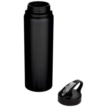 Gourde Fitz 800 ml à simple paroi en acier inoxydable recyclé RCS — noir uni — image du produit (3)