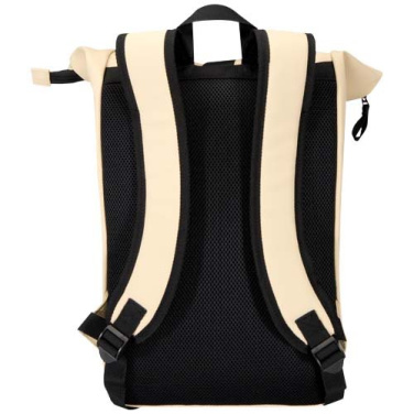 Sac à dos à fermeture enroulable extensible Resi Plus 15 pouces en matières recyclées GRS, 18 L — beige avoine — image du produit (2)